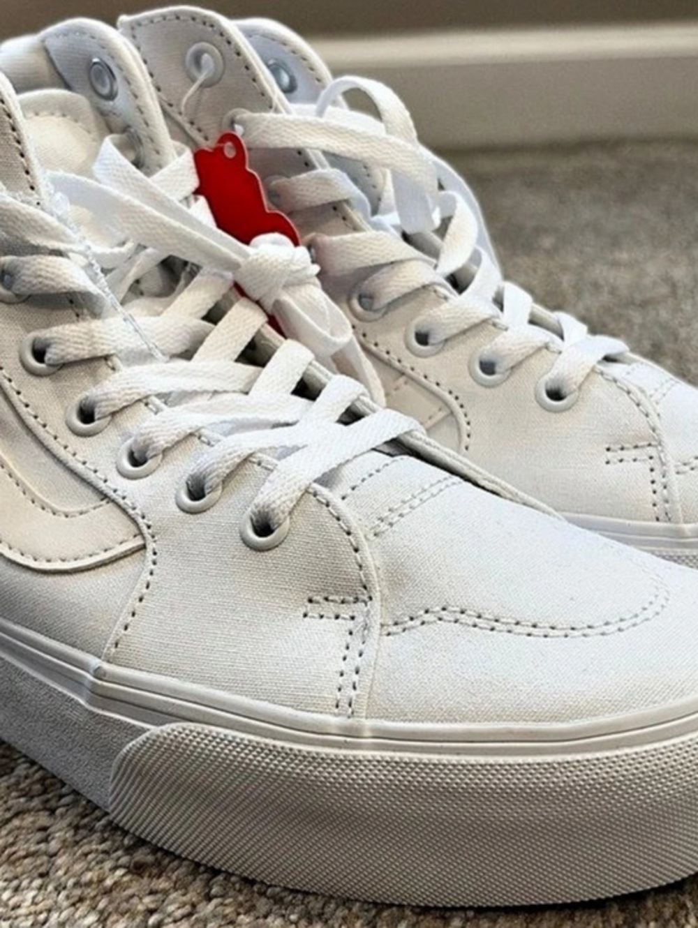Vans Sk8-Hi Tapered Stackform White High-Top Sneakers